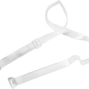 Silicone Bra Straps 1cm Clear - one Size