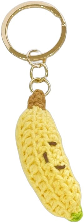 Keyhanger gul Hæklet Banan